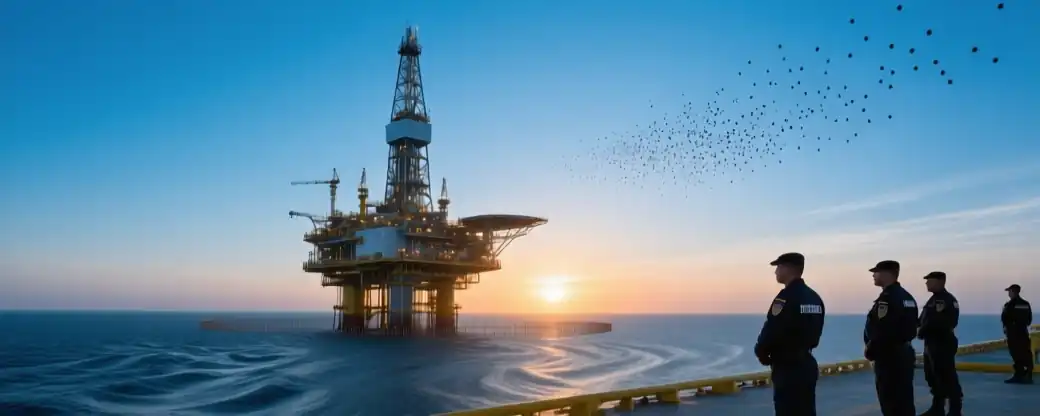 Россия укрепляет защиту нефтегазовых объектов Каспия от беспилотников