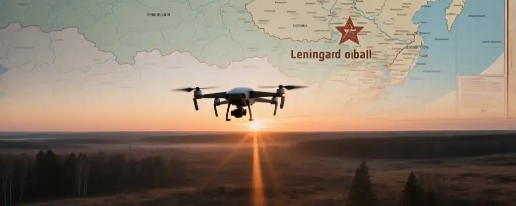 Заявление о риске нападения беспилотников сделано над территорией Ленинградской области