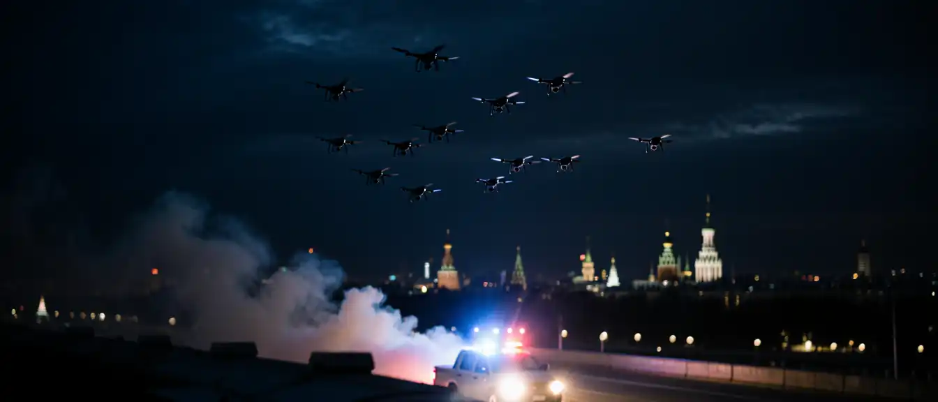 Собянин объявляет о перехвате новых 12 дронов, направлявшихся к столице