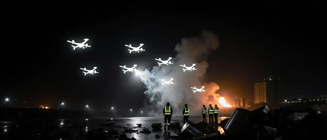 Ночная атака на столицу: под Москвой уничтожено восемь беспилотников