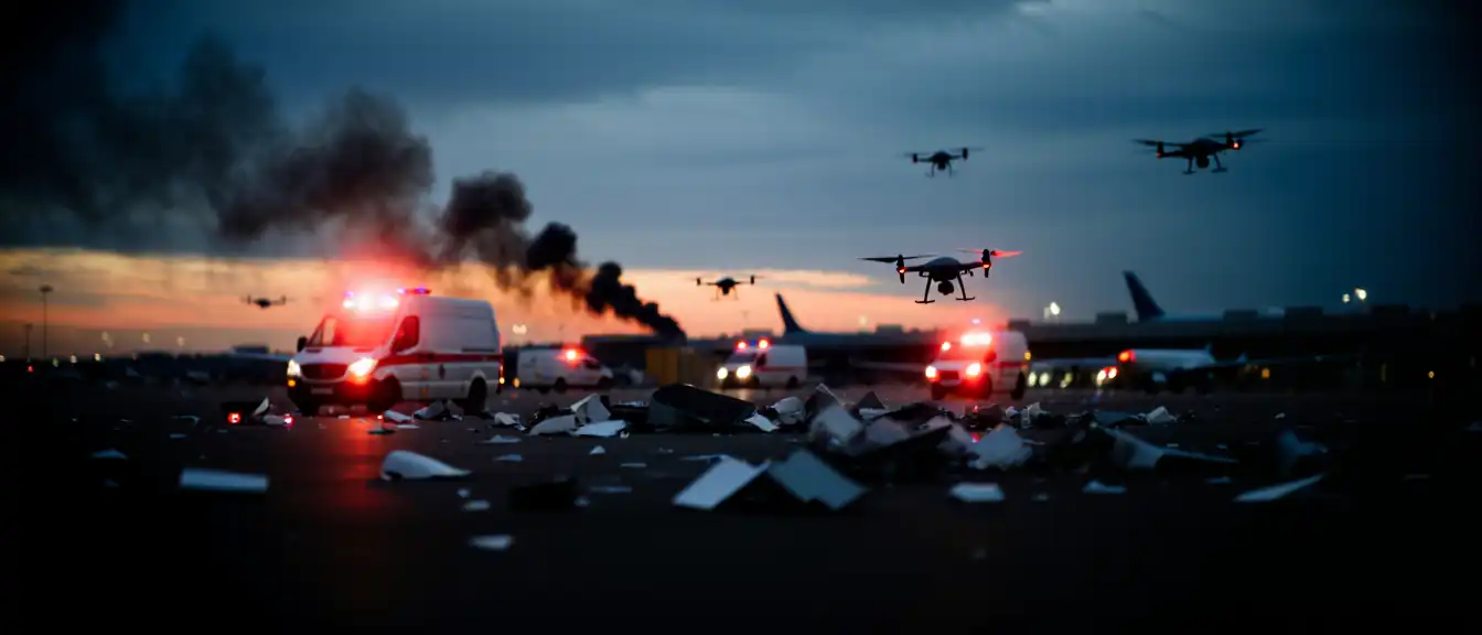 Под Москвой нейтрализована двенадцатая волна беспилотников: аэропорты временно ограничили работу