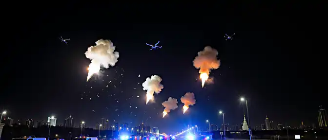 Ночная атака на столицу: под Москвой уничтожено восемь беспилотников