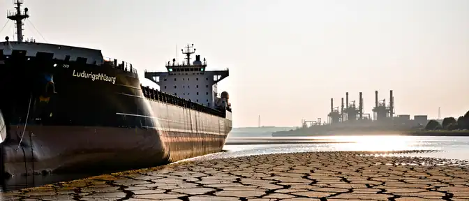 Река на мели: как европейская засуха ставит под удар промышленное сердце Германии