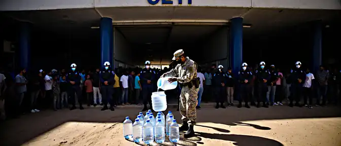 Гуманитарная миссия в Сеуте: испанские военные помогают мигрантам справиться с жаждой