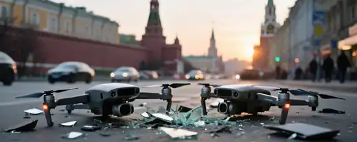 Минобороны остановило угрозу: два беспилотника, направленных против Москвы, выбыли из строя