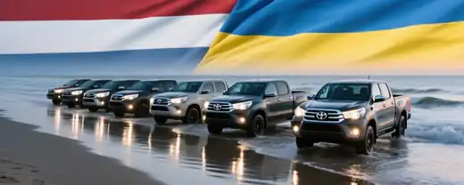 Голландские Toyota Hilux на пути к Украине вызывают обеспокоенность у Москвы