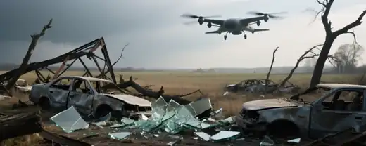 В Запорожской области дронами уничтожено несколько объектов инфраструктуры, есть жертвы и пострадавшие