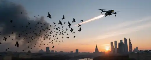 Небо над Москвой: Первый дрон перехвачен силами ПВО