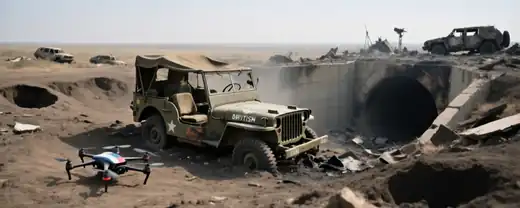 Британский джип ВСУ стал жертвой российского FPV-дрона в зоне конфликта