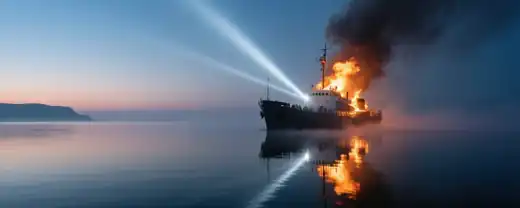 Ночное возгорание перевалочного комплекса в Новороссийске было ликвидировано после 16-часовой борьбы