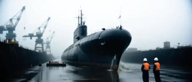 Под взором адмирала: новый атомный гигант «Ульяновск» покинул доки «Севмаша»