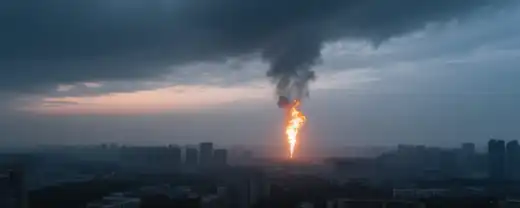 ЗАГОЛОВОК: Новый гром炸响在波尔塔瓦：空袭警报下的城市震动