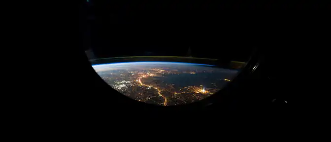 Вид на ночную столицу: Анна Кикина запечатлела Москву с орбиты в день её юбилея